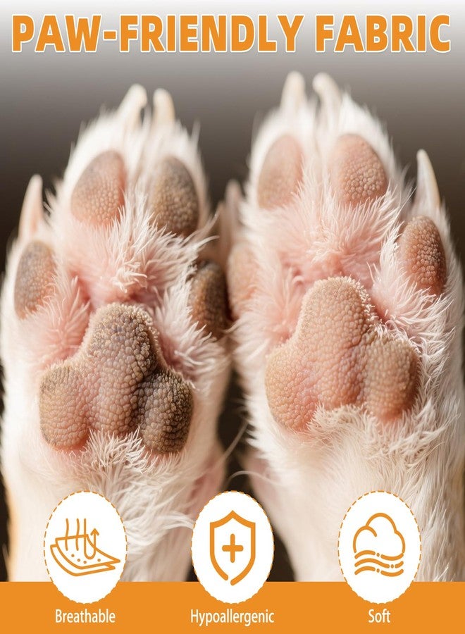 كولتيل جوارب كولتايل المضادة للانزلاق للكلاب لمنع لعق الكفوف، أحذية للكلاب مناسبة للأرصفة الساخنة والأرضيات الخشبية، جوارب متينة وناعمة ذات وجهين مانعة للانزلاق للكلاب الصغيرة والمتوسطة والكبيرة، للتحكم في الثبات للكلاب الكبيرة في السن - Image 4